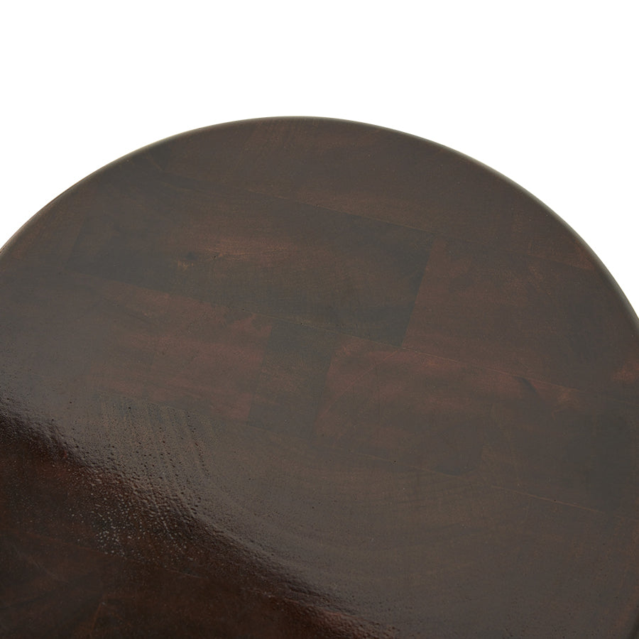 Wooden stool burgundy
