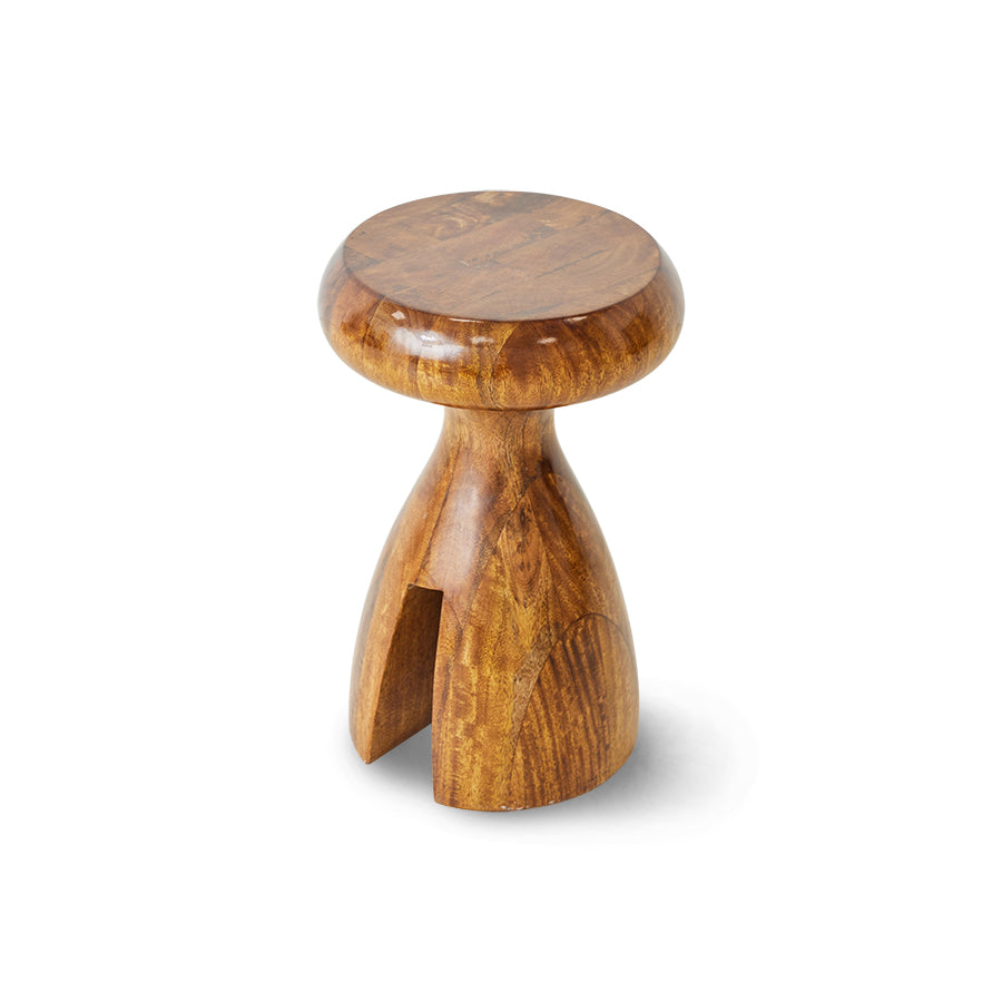Wooden stool chestnut