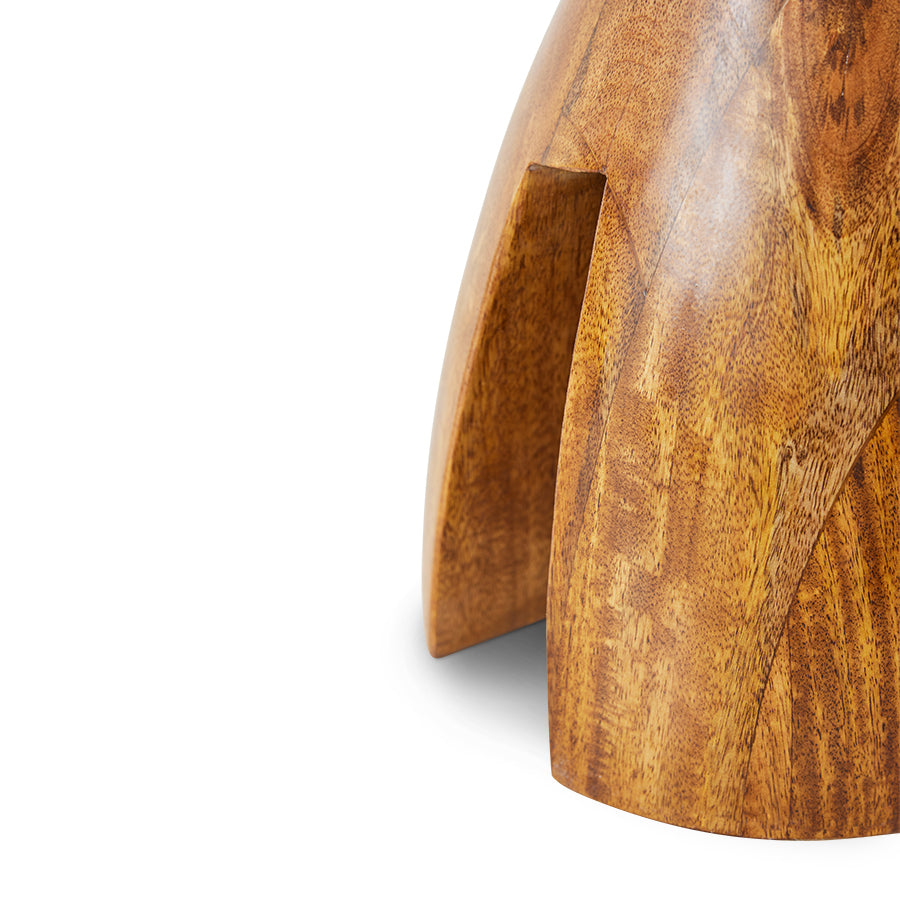Wooden stool chestnut