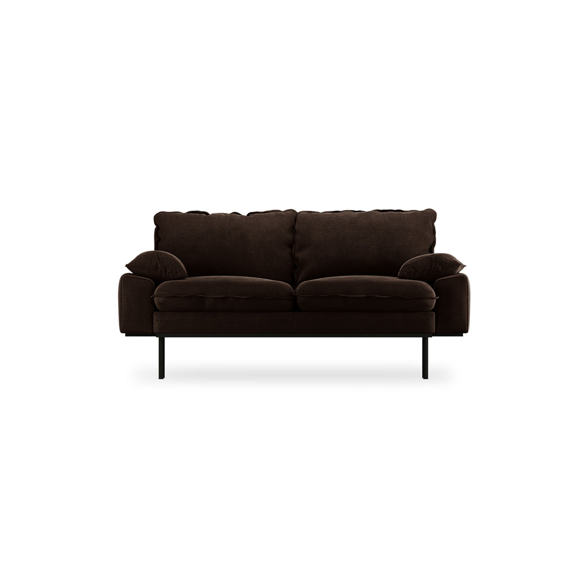 retro sofa 2 seater espresso