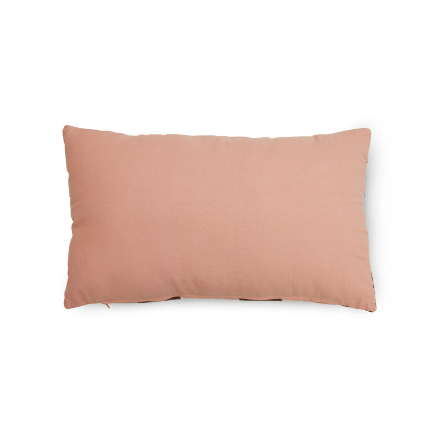 Striped velvet cushion - rose