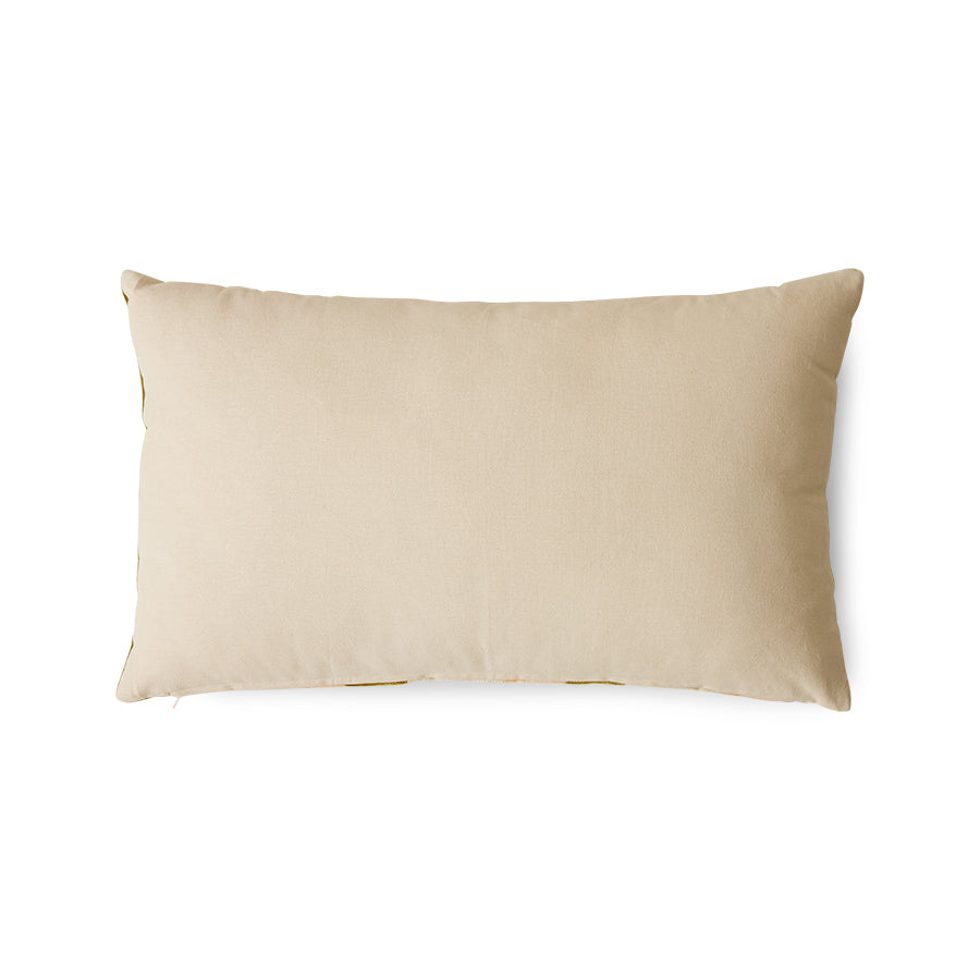 Striped velvet cushion - fields