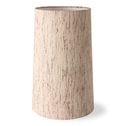 Textured cylindrical lampshade on a white background