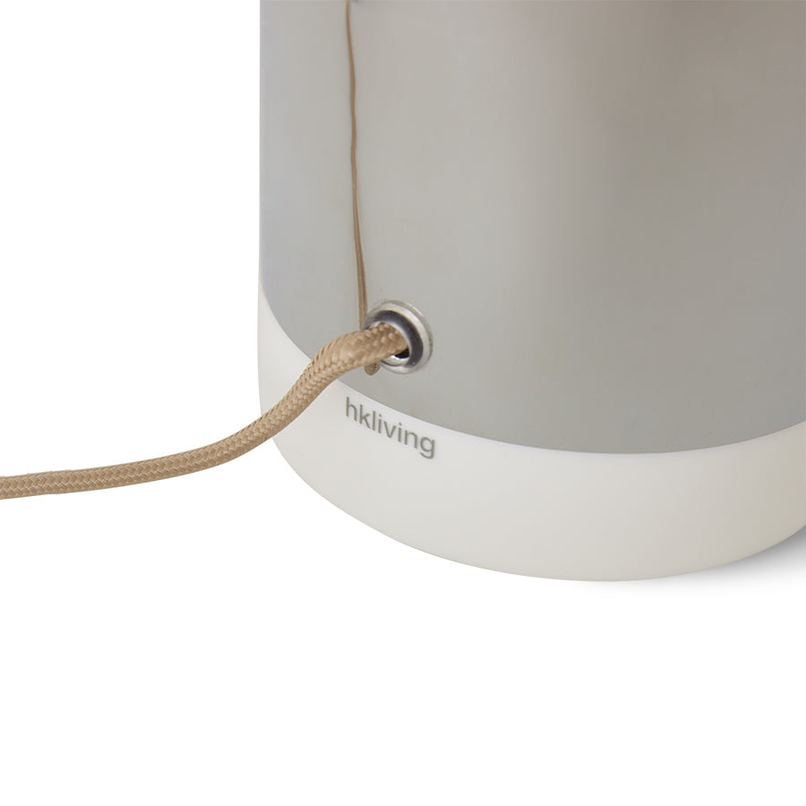Lounge table lamp chrome