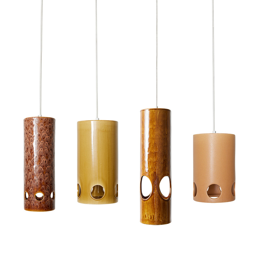 Ceramic pendant lamp Mustard