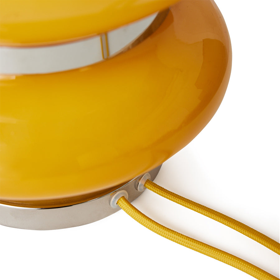 Bubble lamp base honey