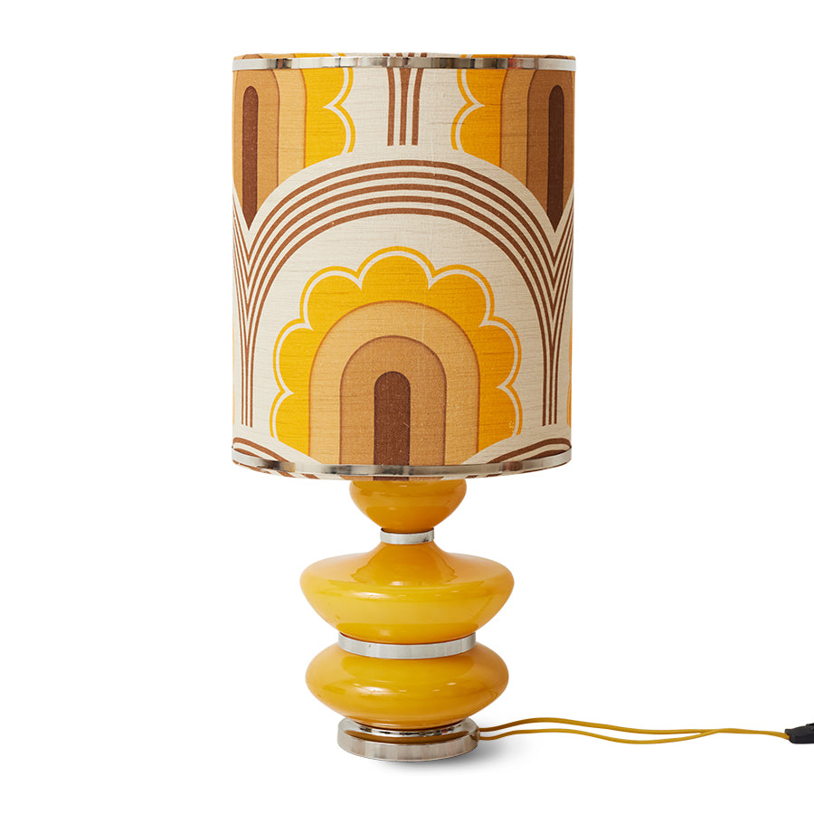Bubble lamp base honey