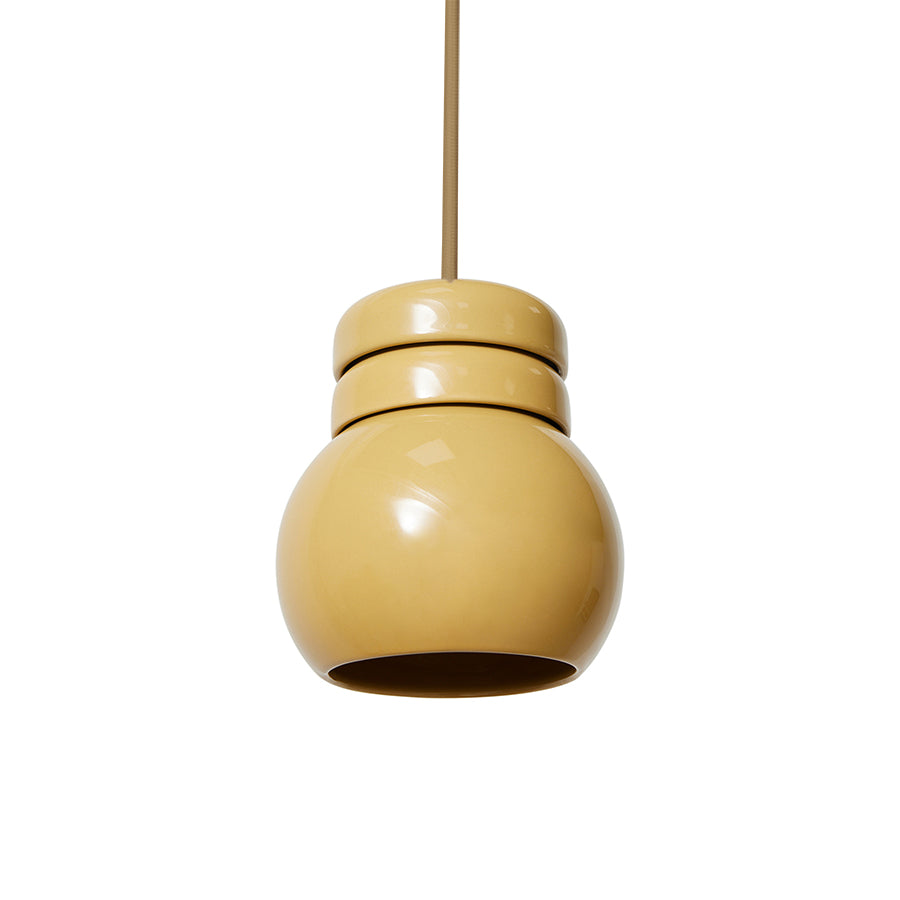 Bulb pendant lamp mustard