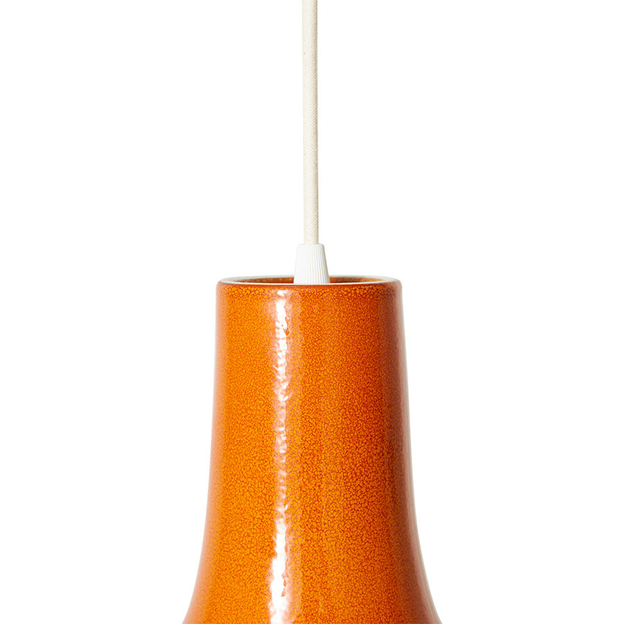 Dangle pendant lamp orange