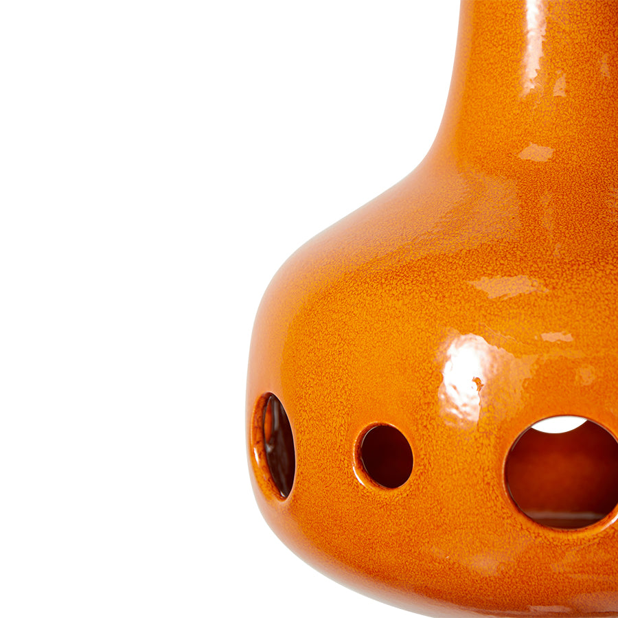 Dangle pendant lamp orange
